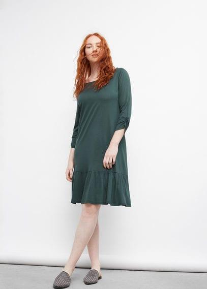 Violeta By Mango Violeta By Mango Fluted Hem Dress
