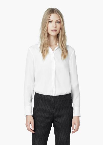 Mango Mango Contrast Trim Shirt