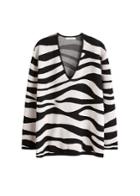 Violeta By Mango Violeta By Mango Zebra Textured Sweater