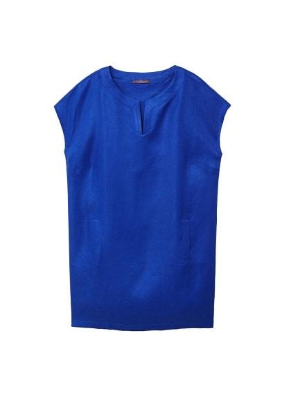 Violeta By Mango Violeta By Mango Pockets Linen-blend Dress