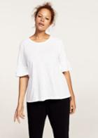 Violeta By Mango Violeta By Mango Ruffle Cotton T-shirt