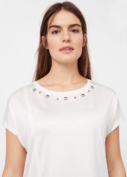 Violeta By Mango Violeta By Mango Stud Panel T-shirt