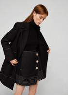 Mango Mango Contrast Seam Skirt