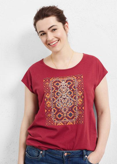 Violeta By Mango Violeta By Mango Image Cotton T Shirt