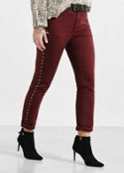 Violeta By Mango Violeta By Mango Studs Slim-fit Jeans