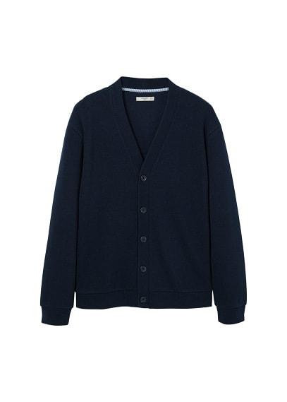 Mango Man Mango Man Buttoned Cotton Sweatshirt