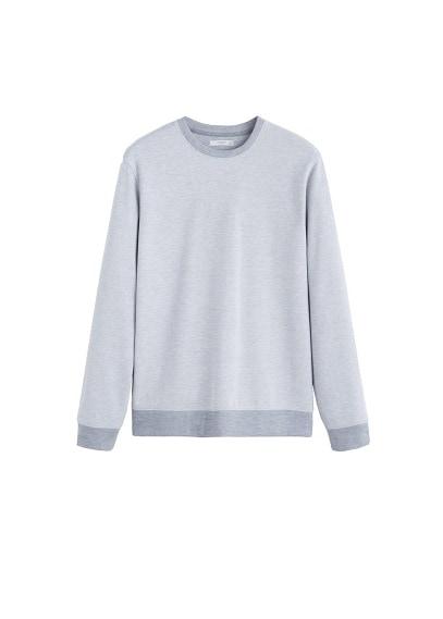 Mango Man Mango Man Cotton Piqu Sweatshirt