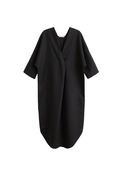 Mango Mango Oversize Linen-blend Dress