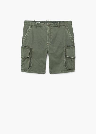 Mango Man Mango Man Cargo Pockets Bermuda Shorts