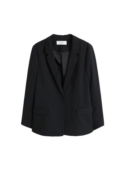 Violeta By Mango Violeta By Mango Textured Unstructured Blazer