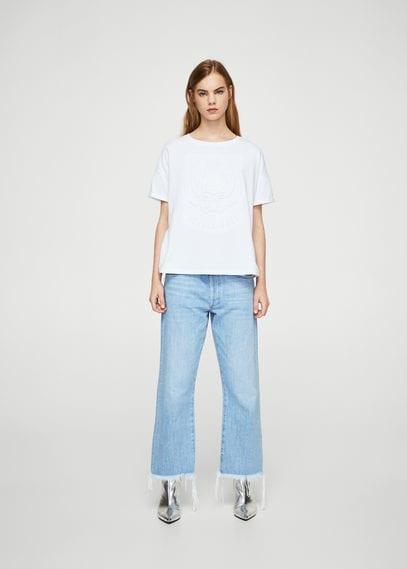 Mango Mango 3d Texture Detail T-shirt