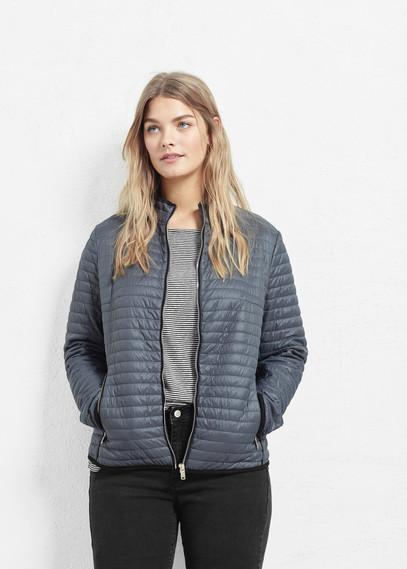 Violeta By Mango Side-zip Quilted Coat