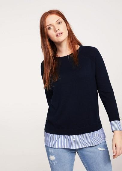 Violeta By Mango Violeta By Mango Shirt Hem Sweater