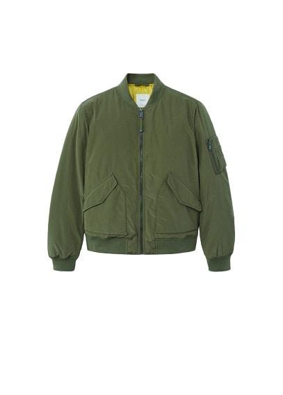 Mango Man Mango Man Quilted Lining Bomber Jacket
