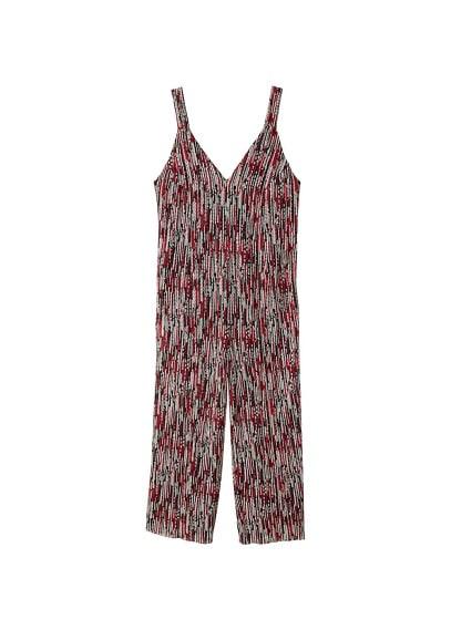 Mango Mango Textured Knit Jumpsuit