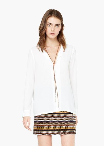 Mango Mango Textured Blouse