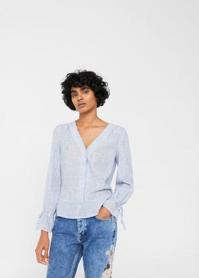 Mango Mango Fine-stripe Shirt