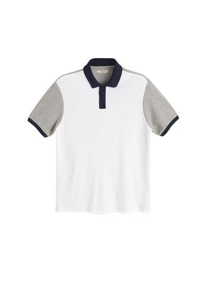 Mango Man Mango Man Tricolor Cotton Polo Shirt