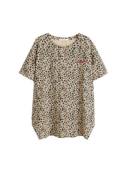 Violeta By Mango Violeta By Mango Leopard-print T-shirt
