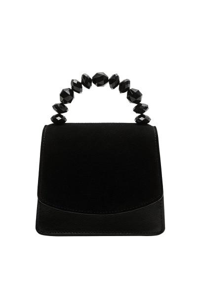 Violeta By Mango Violeta By Mango Leather Flap Bag