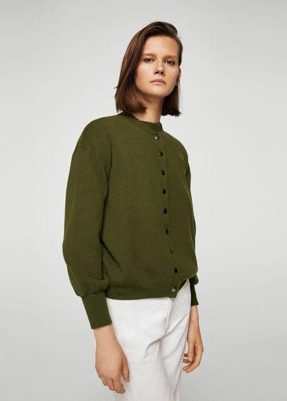 Mango Mango Button Knit Cardigan