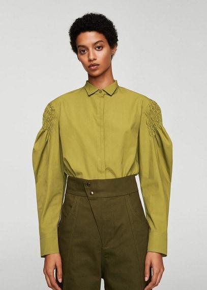 Mango Mango Ruched Detail Shirt