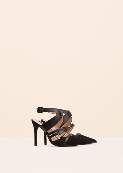Violeta By Mango Violeta By Mango Strap Leather Shoes