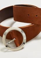 Violeta By Mango Violeta By Mango Buckle Leather Belt