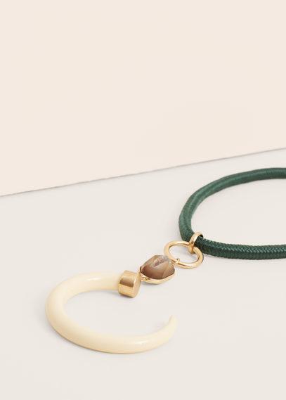 Violeta By Mango Violeta By Mango Horn Bead Necklace