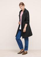 Violeta By Mango Violeta By Mango Herringbone Pattern Cotton-blend Cardigan