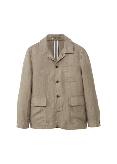 Mango Man Mango Man Regular-fit Linen Suit Blazer