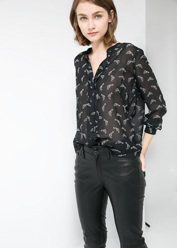 Mango Gun Print Shirt