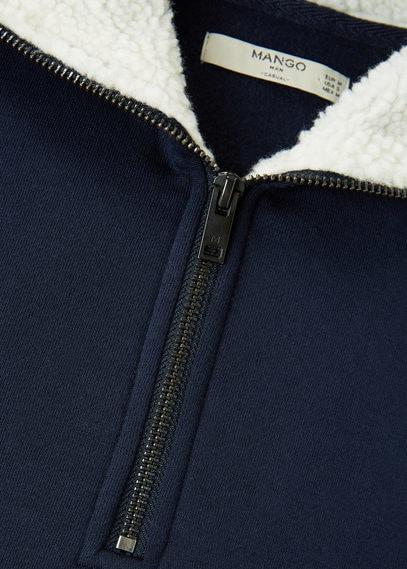 Mango Man Mango Man Faux Shearling Hoodie