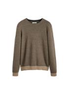 Mango Man Mango Man Cotton And Cashmere Blend Fabric Sweater