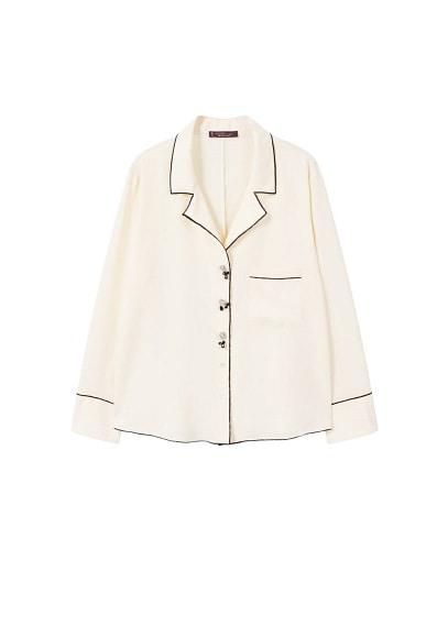 Violeta By Mango Violeta By Mango Crystal Buttons Blouse
