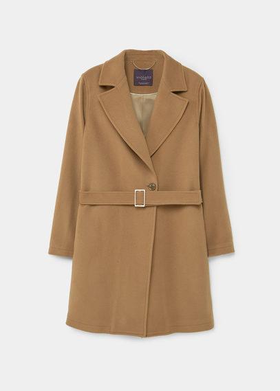 Violeta By Mango Violeta By Mango Wraparound Wool-blend Coat