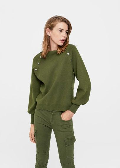 Mango Mango Side Snap Sweater