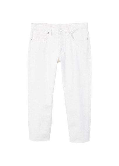 Mango Man Mango Man Straight Fit White Jeans
