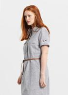 Violeta By Mango Violeta By Mango Linen-blend Shirt Dress
