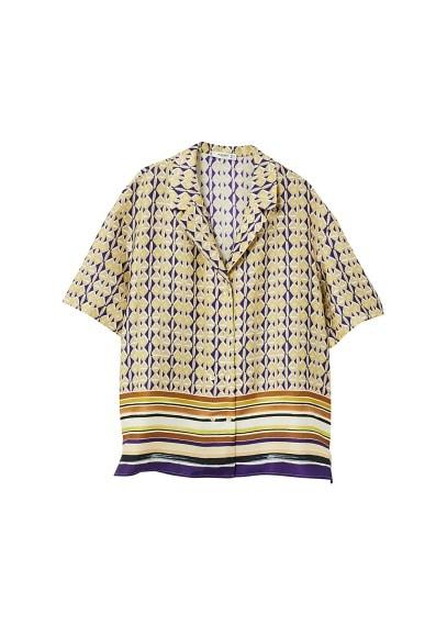 Mango Mango Scarf Print Blouse