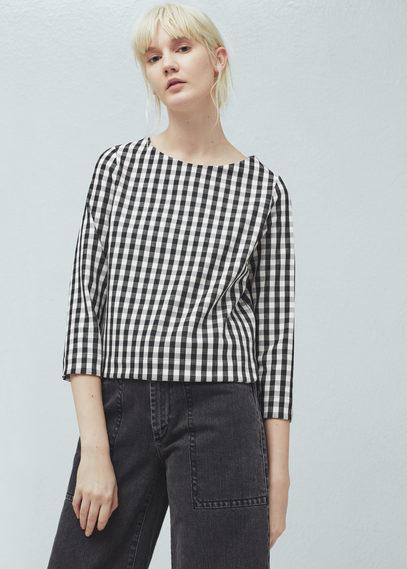 Mango Mango Check-pattern Blouse