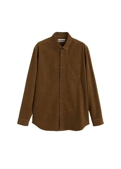 Mango Man Mango Man Regular-fit Micro Corduroy Shirt
