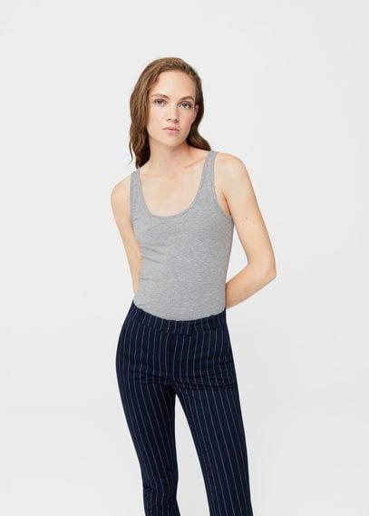 Mango Mango Strap Cotton T-shirt