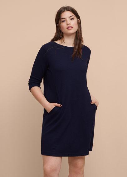 Violeta By Mango Violeta By Mango Textured Shift Dress