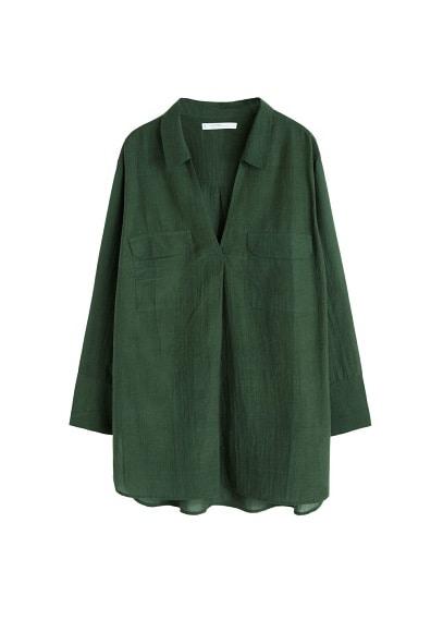 Violeta By Mango Violeta By Mango Welt Pocket Blouse