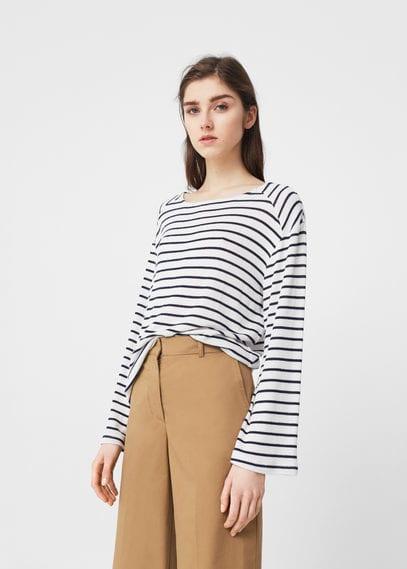 Mango Mango Guipure Panel T-shirt
