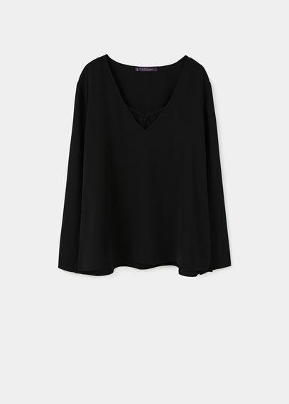 Violeta By Mango Violeta By Mango Lace Detail Blouse