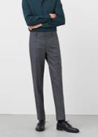 Mango Man Mango Man Modern Slim-fit Patterned Suit Trousers