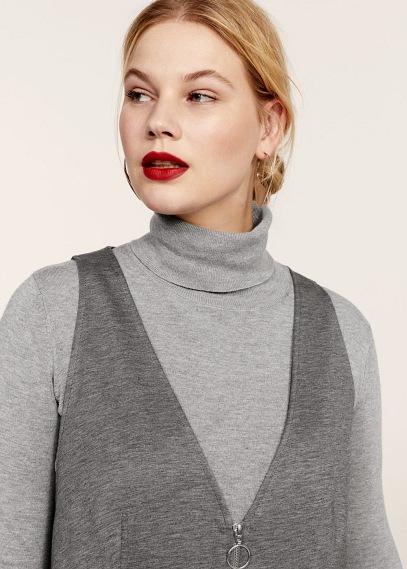 Violeta By Mango Violeta By Mango Zip Flecked Dress