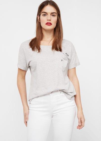 Violeta By Mango Violeta By Mango Pocket Cotton T-shirt